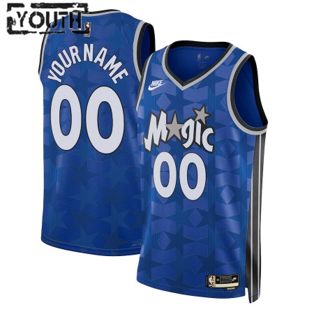 Maillot Basket Enfant Orlando Magic Personnalisé 2023-24 Nike Classic Edition Bleu Swingman